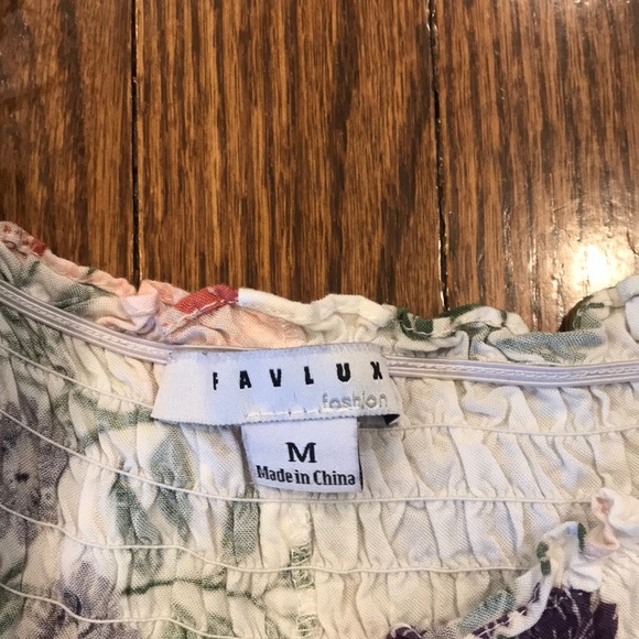 Flowered off the shoulder dress - Picture 3 of 4